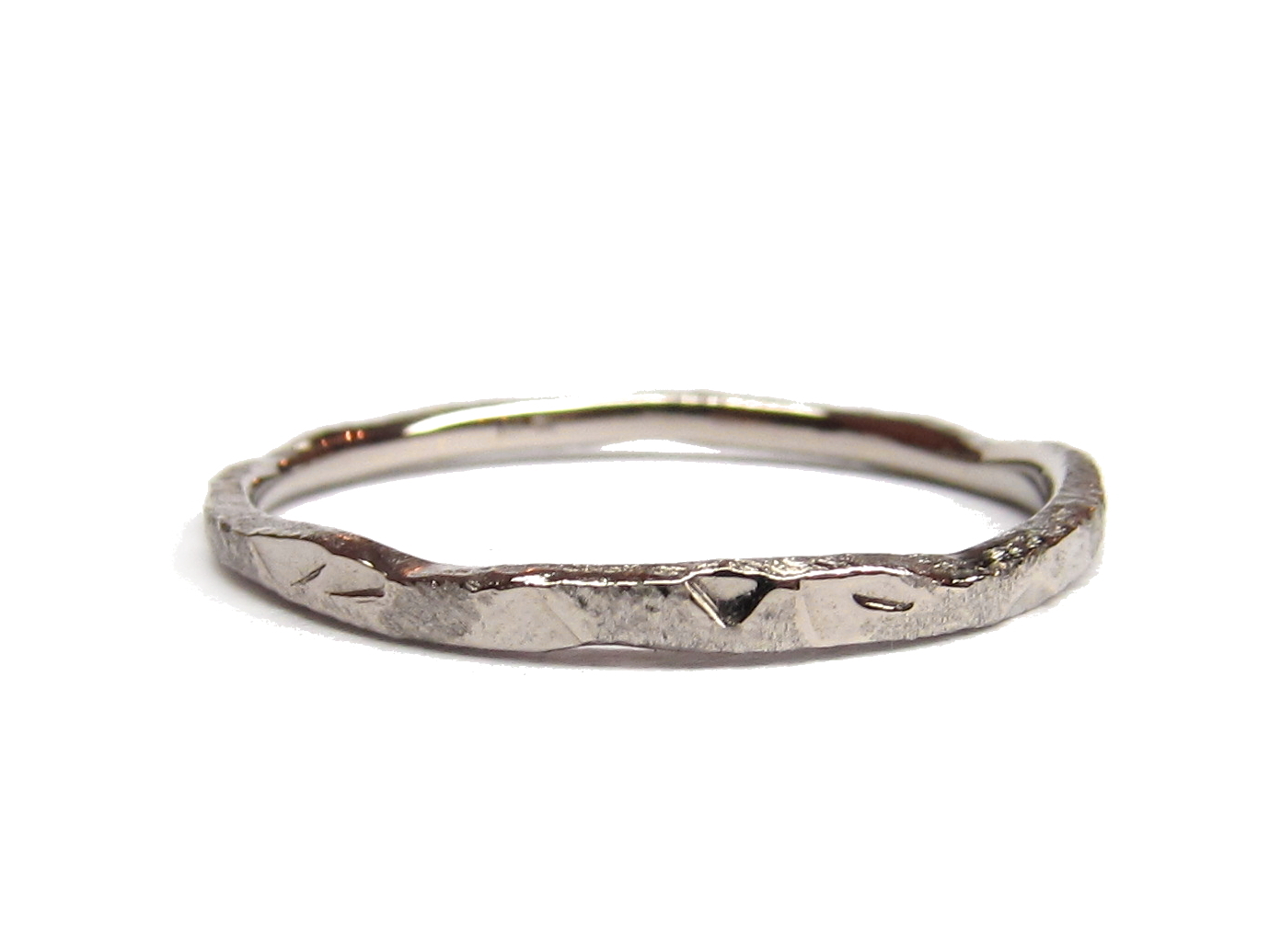 Ring 'Textures' <br> 14k witgoud